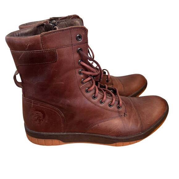 Diesel Men's Basket Butch Zipper Leather Boots - Like NEW - Picture 1 of 7